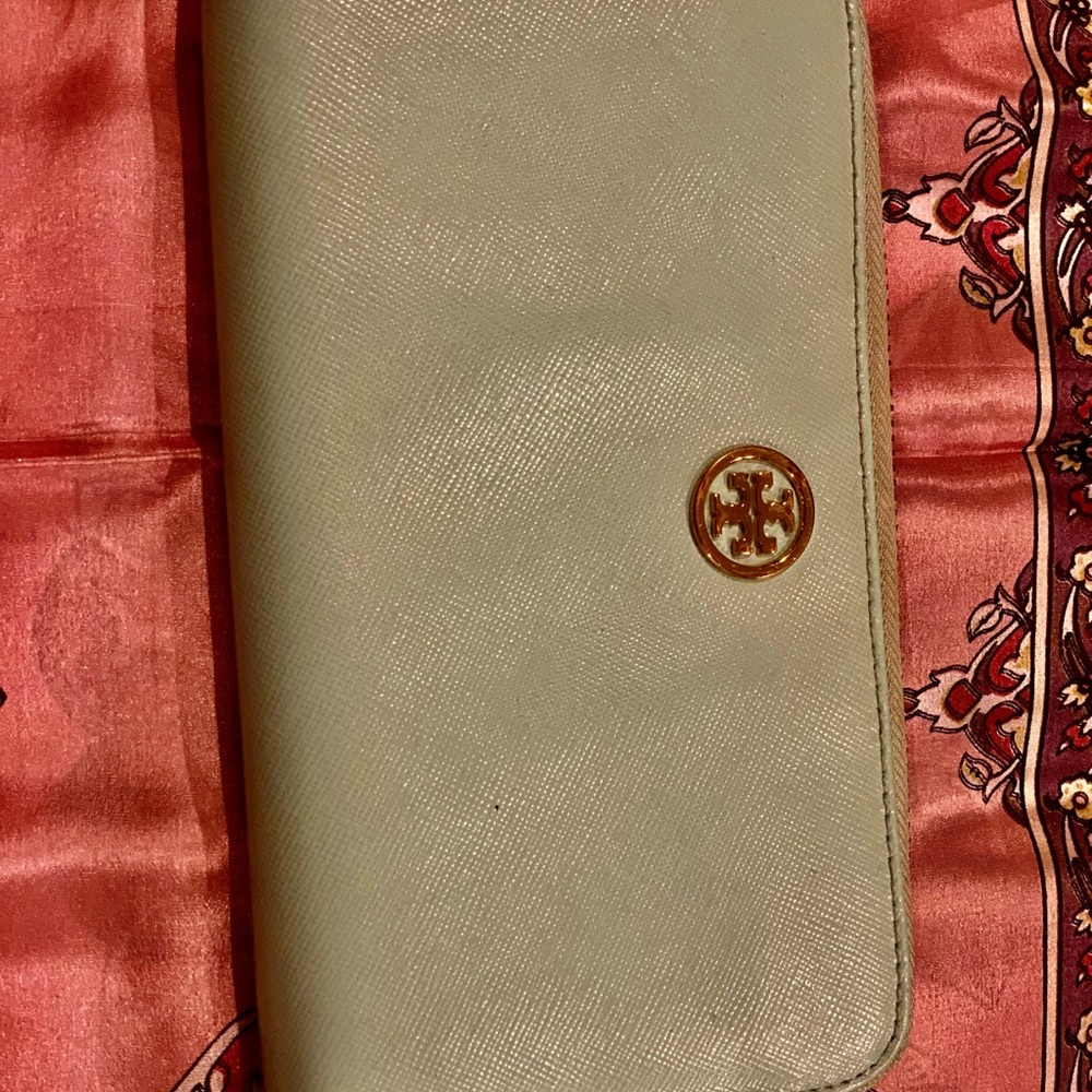 Tory Burch teal wallet